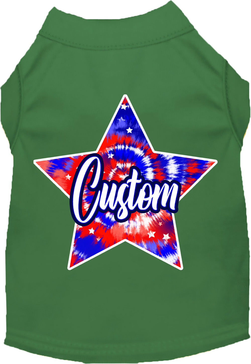 Custom Patriotic Tie Dye Pet Shirt