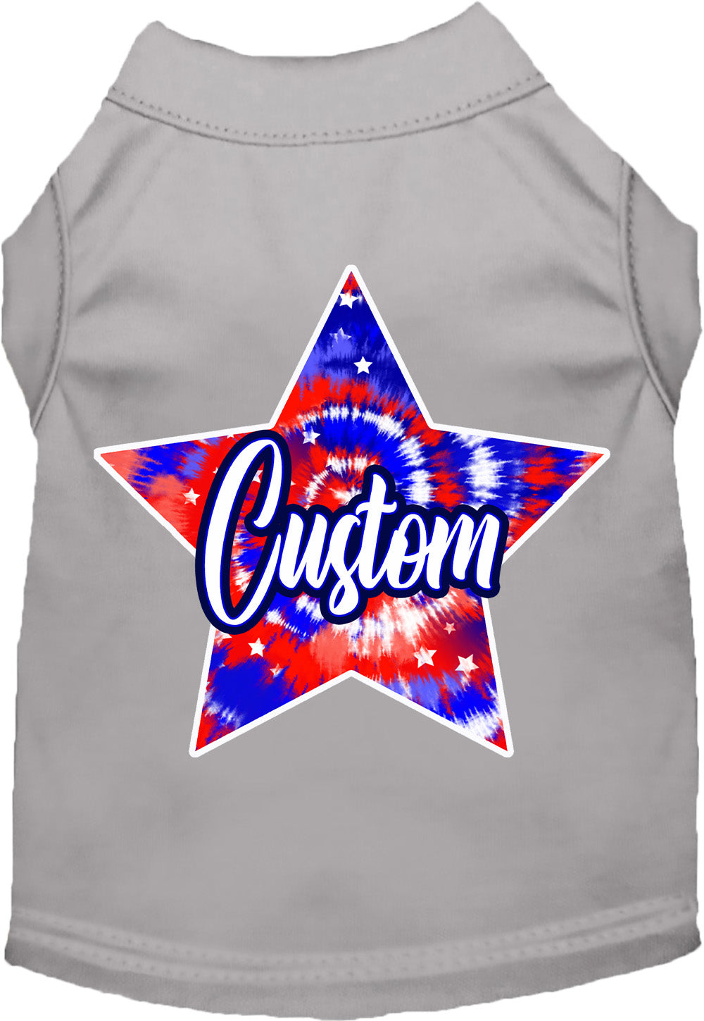 Custom Patriotic Tie Dye Pet Shirt