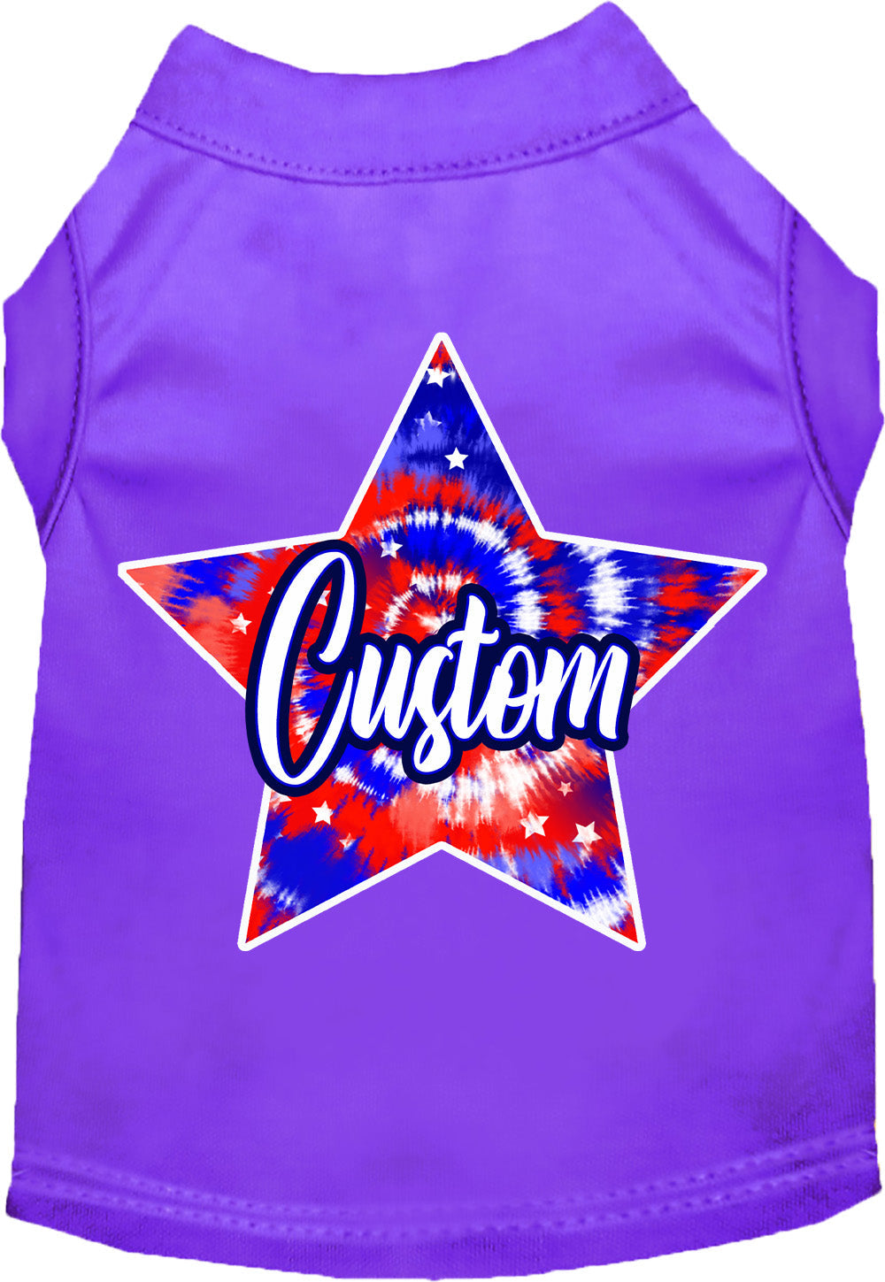 Custom Patriotic Tie Dye Pet Shirt