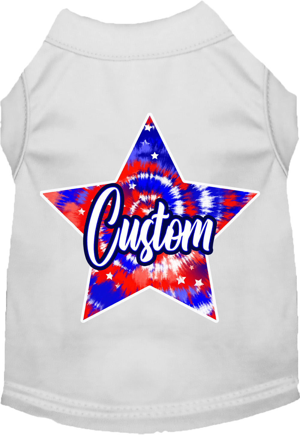 Custom Patriotic Tie Dye Pet Shirt