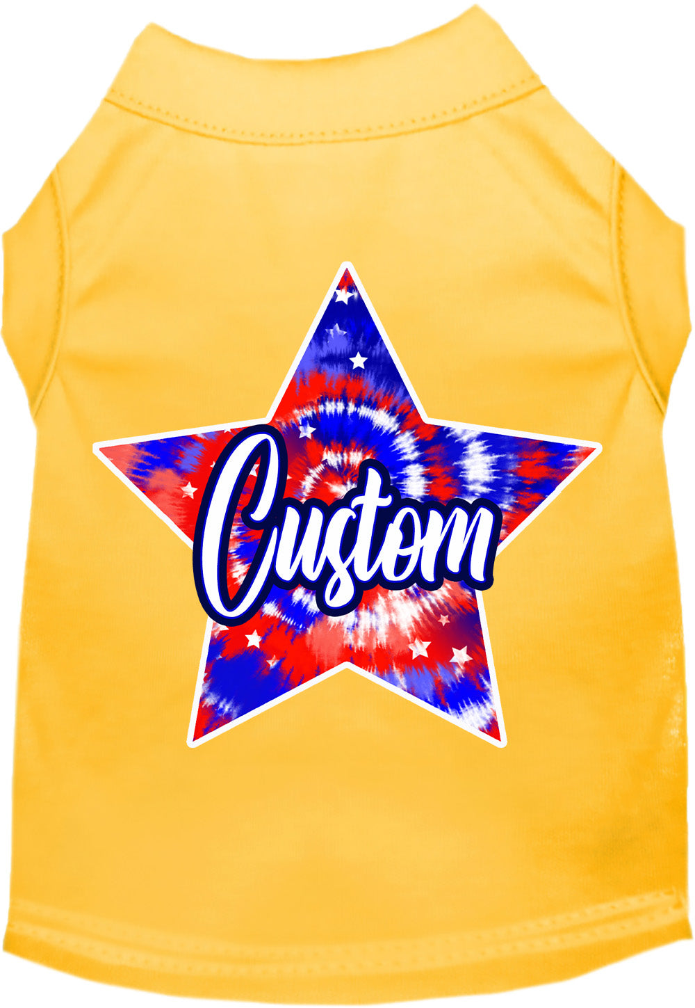 Custom Patriotic Tie Dye Pet Shirt