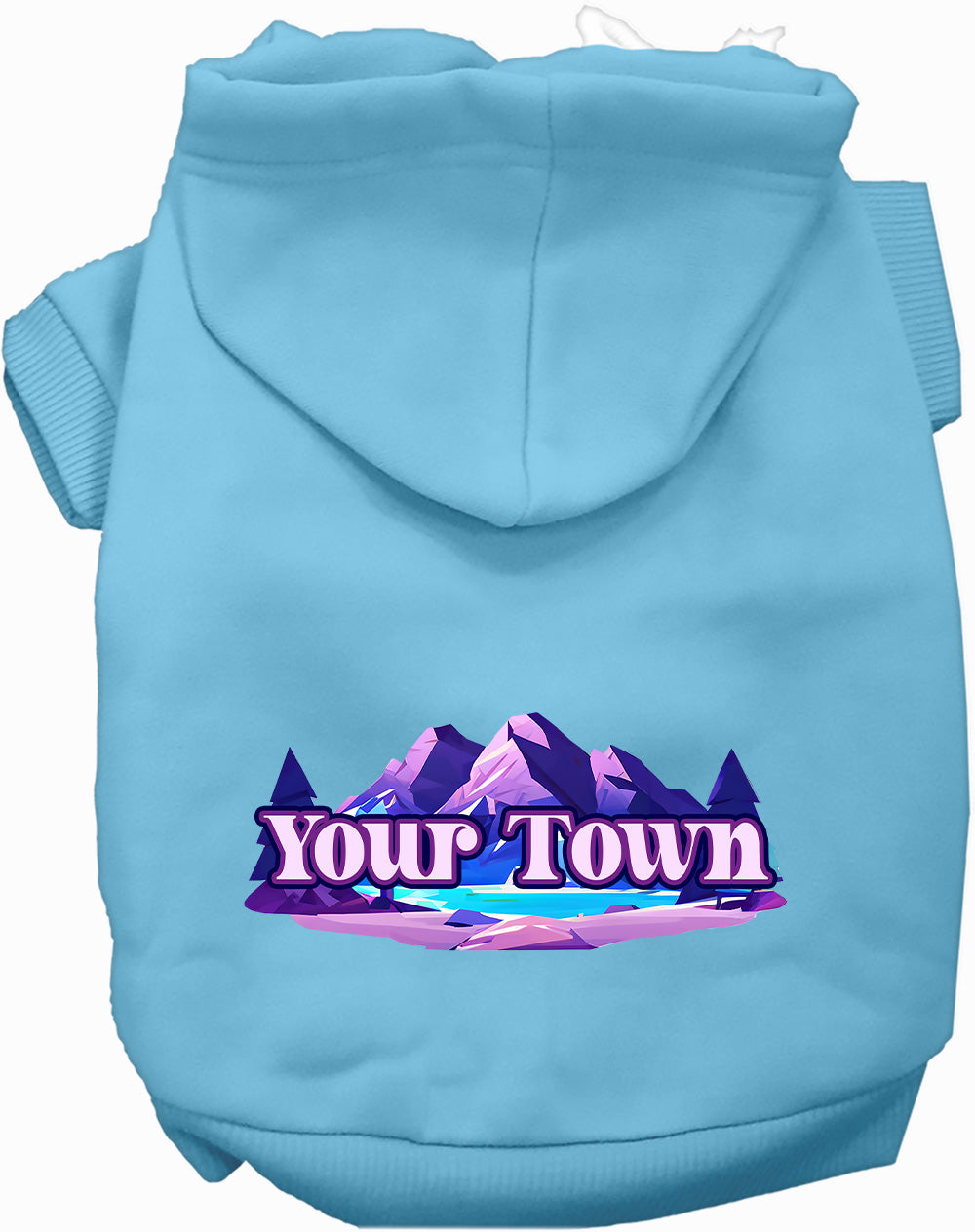 Custom Alpine Pawscape Pet Hoodie