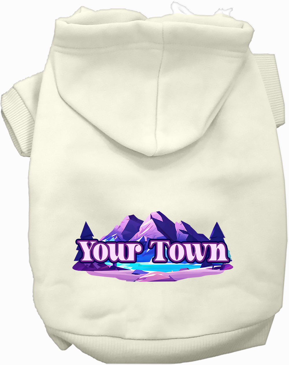 Custom Alpine Pawscape Pet Hoodie