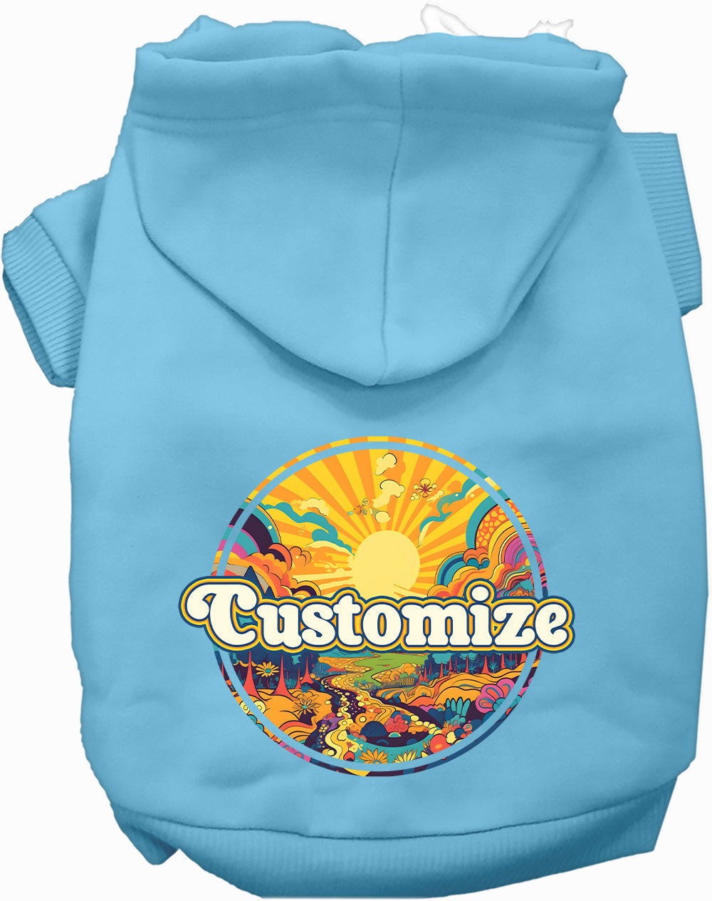 Custom Trippy Peaks Pet Hoodie