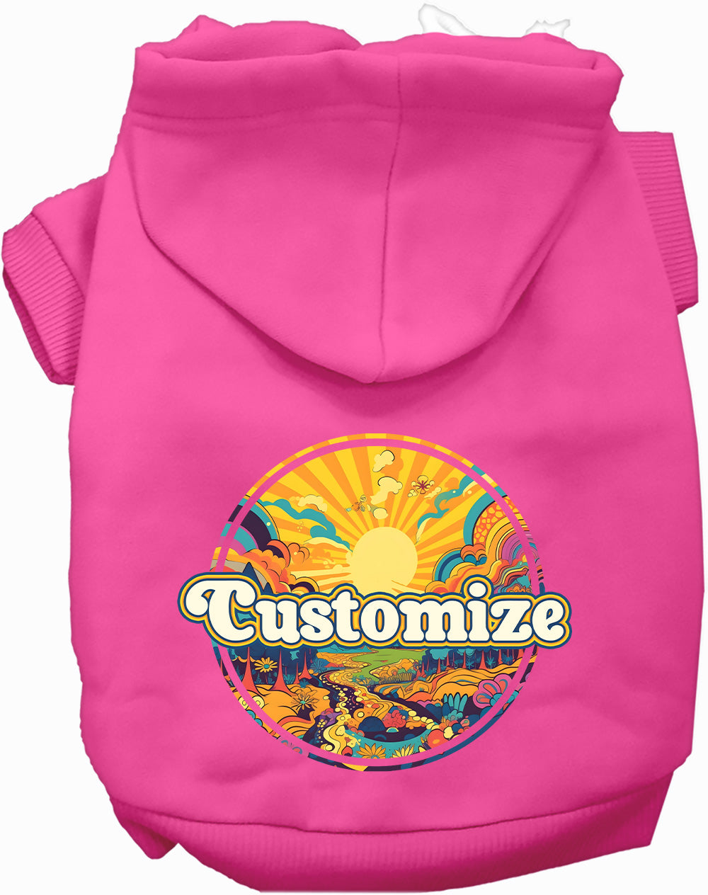 Custom Trippy Peaks Pet Hoodie