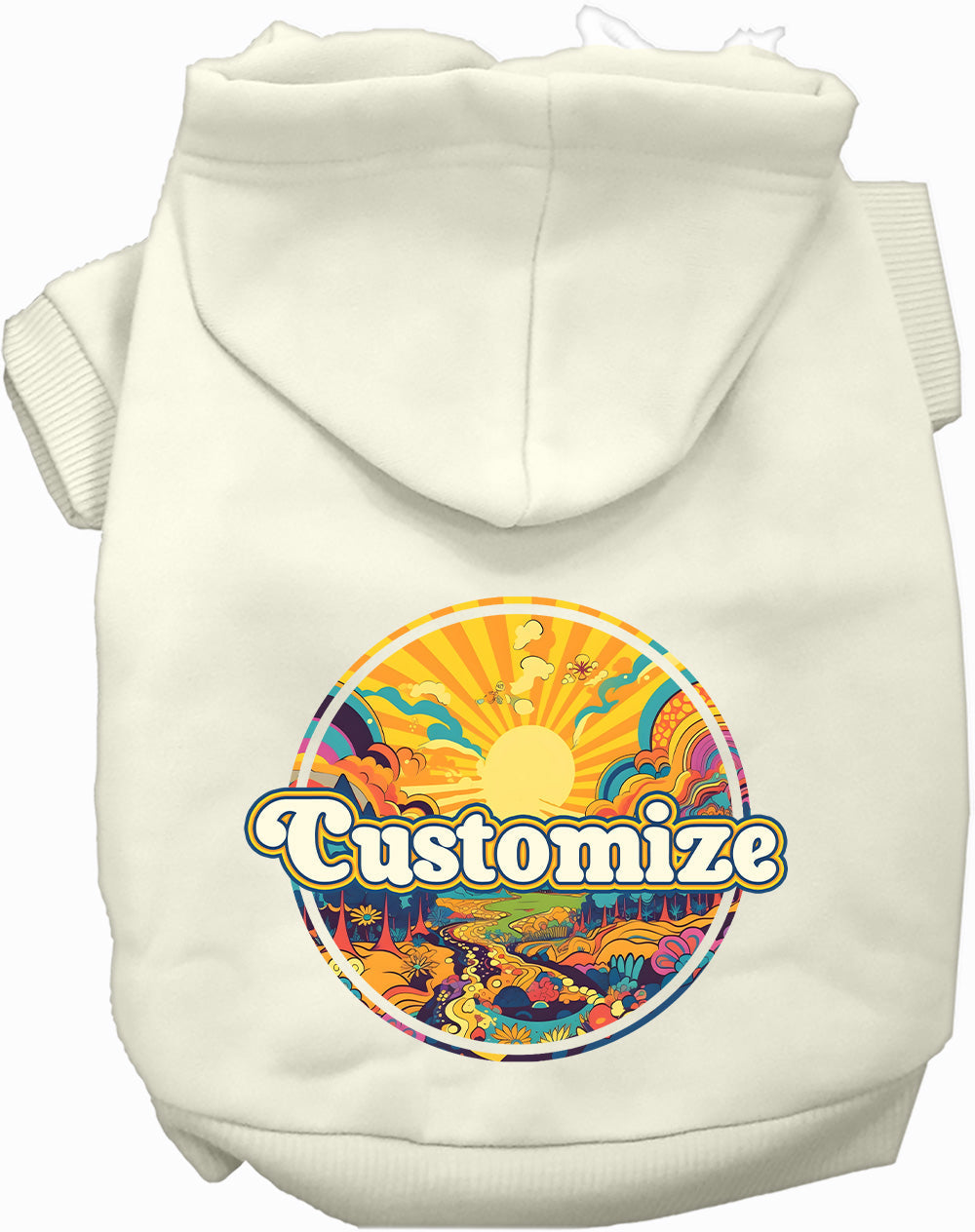 Custom Trippy Peaks Pet Hoodie