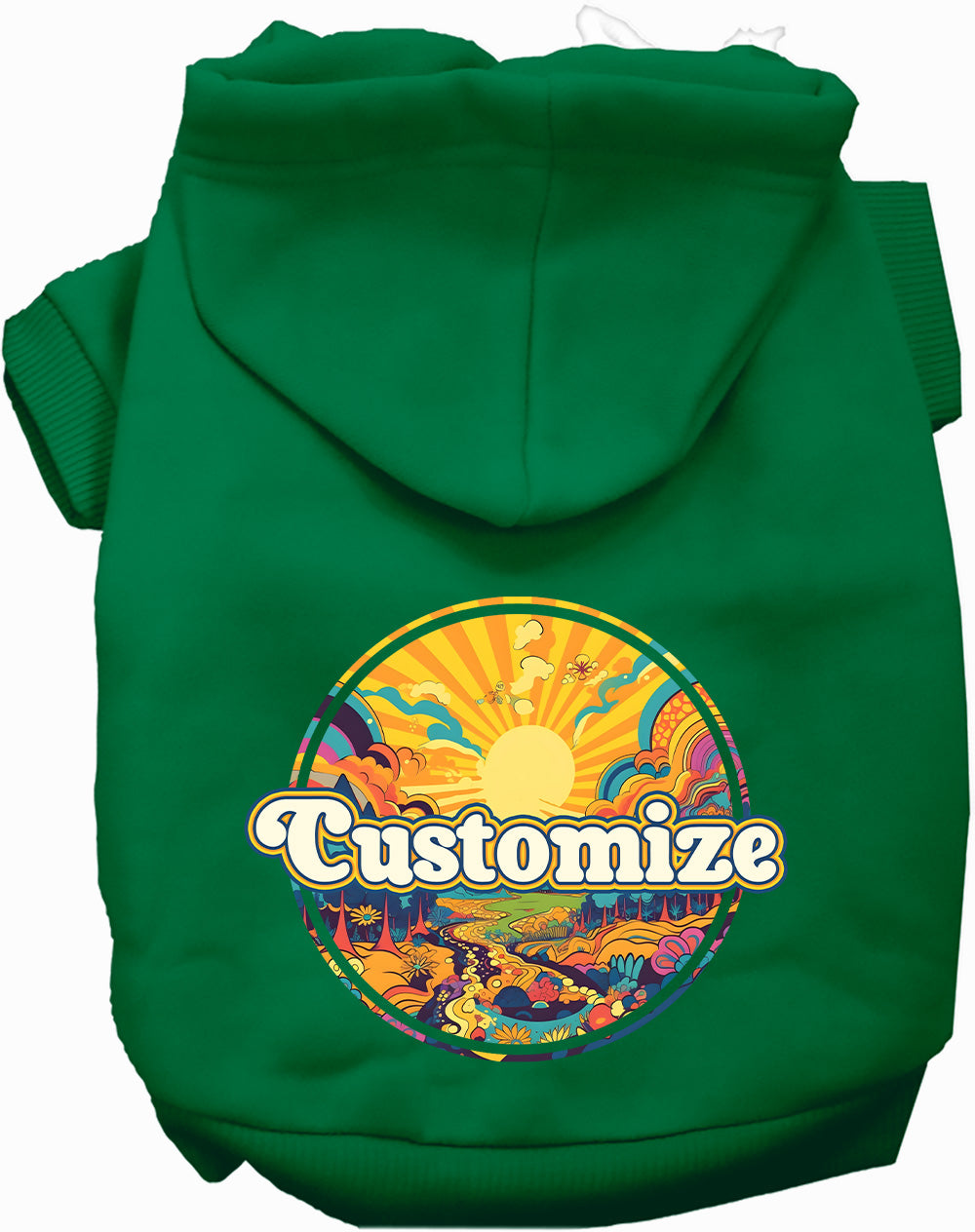 Custom Trippy Peaks Pet Hoodie
