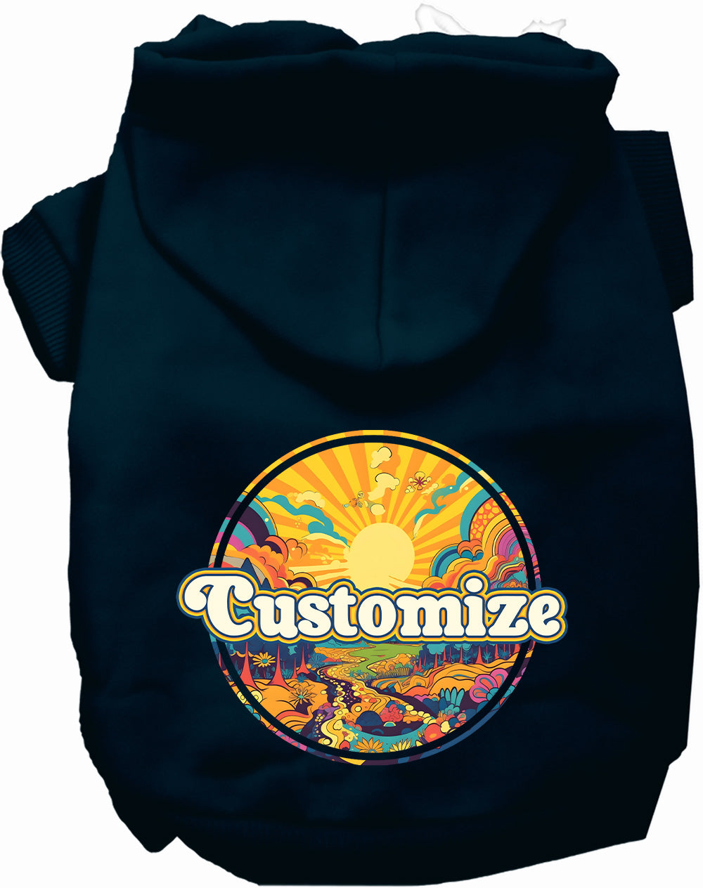 Custom Trippy Peaks Pet Hoodie