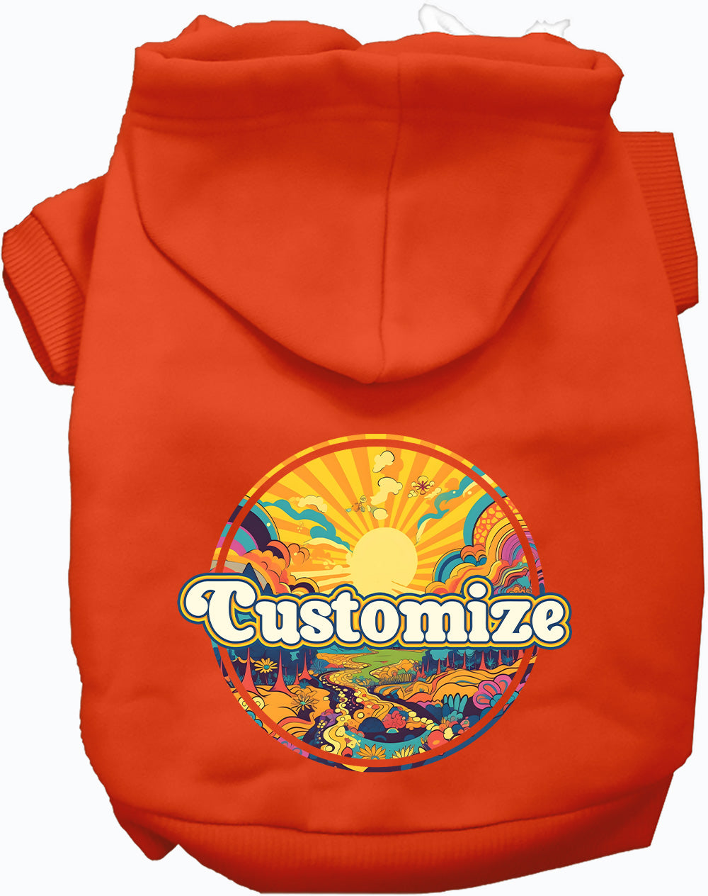 Custom Trippy Peaks Pet Hoodie