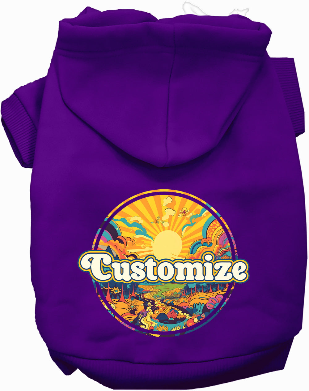 Custom Trippy Peaks Pet Hoodie