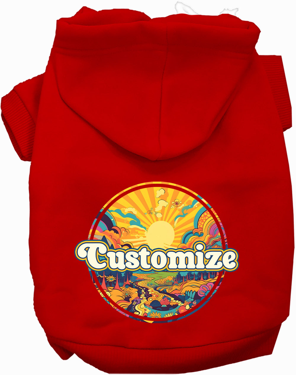 Custom Trippy Peaks Pet Hoodie