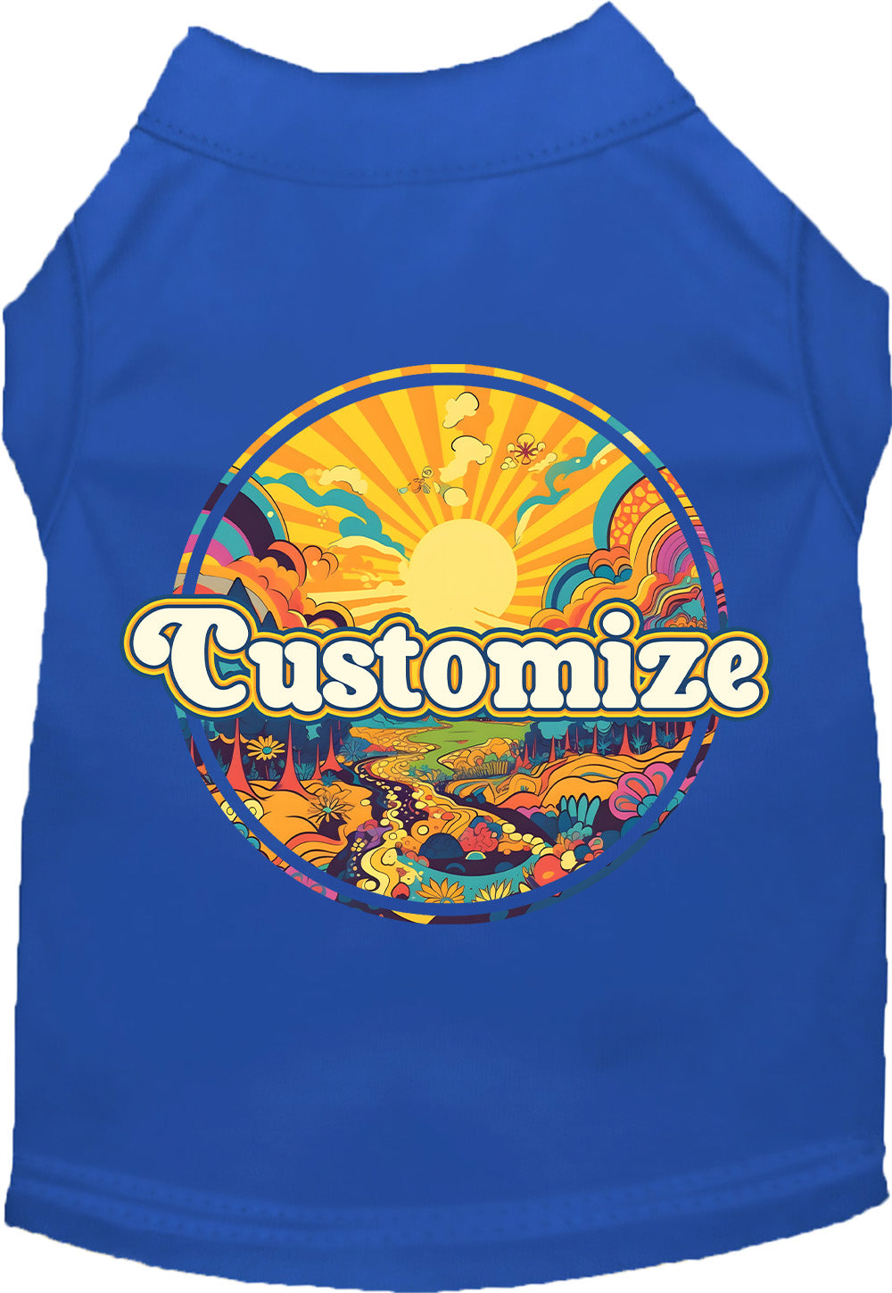 Custom Trippy Peaks Pet Shirt