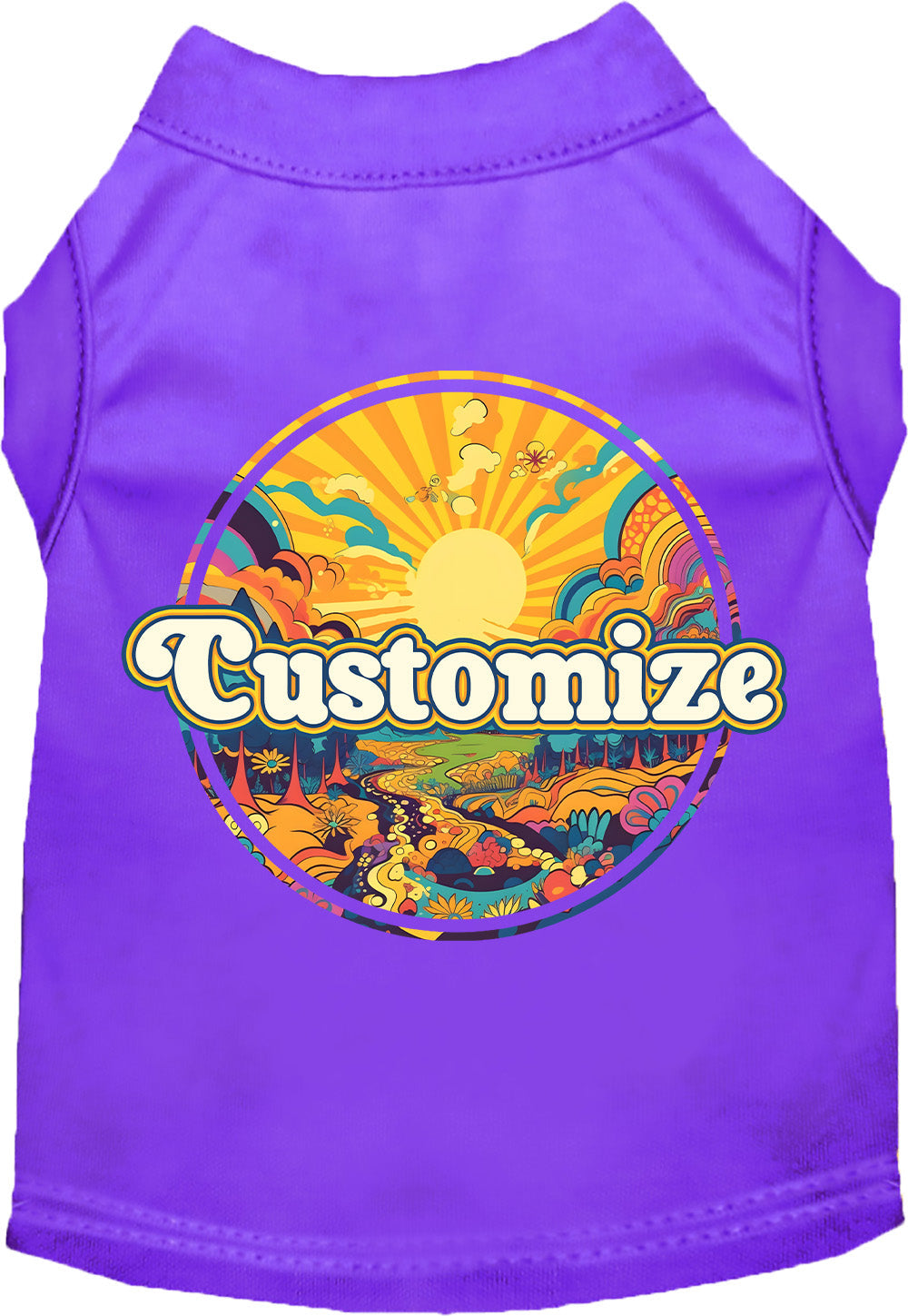 Custom Trippy Peaks Pet Shirt