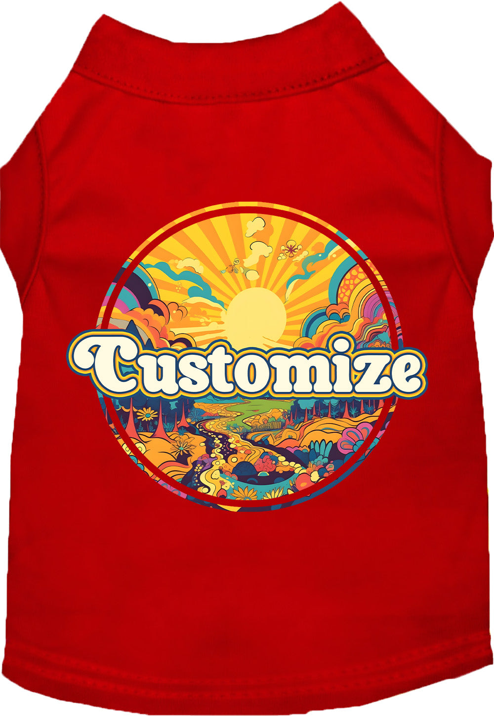 Custom Trippy Peaks Pet Shirt