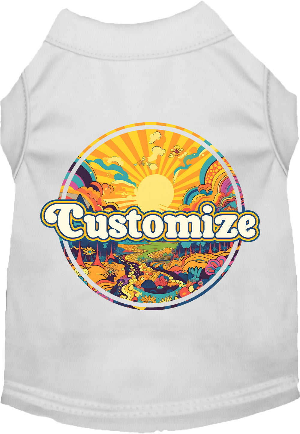 Custom Trippy Peaks Pet Shirt