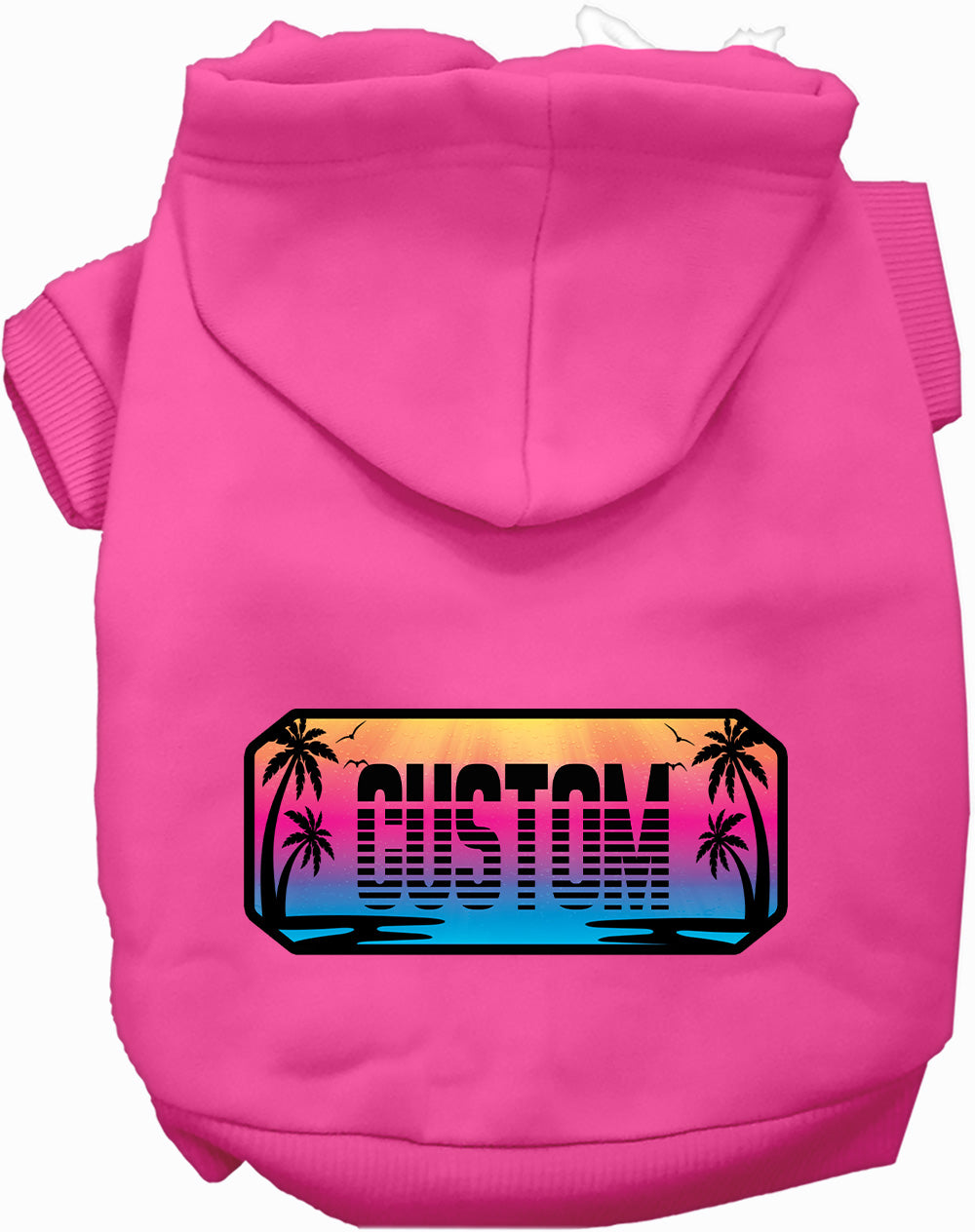 Custom Beach Shades Pet Hoodie