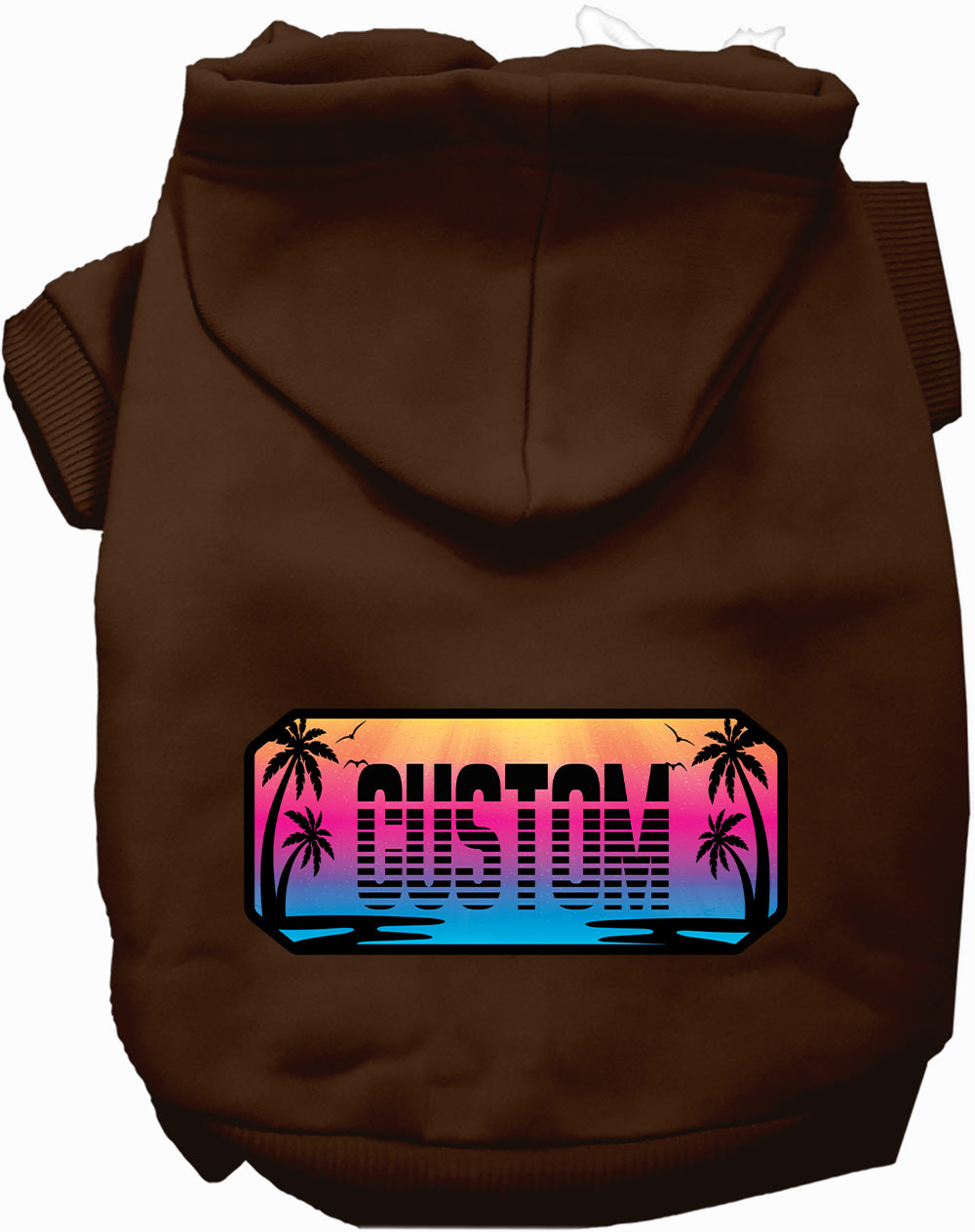 Custom Beach Shades Pet Hoodie