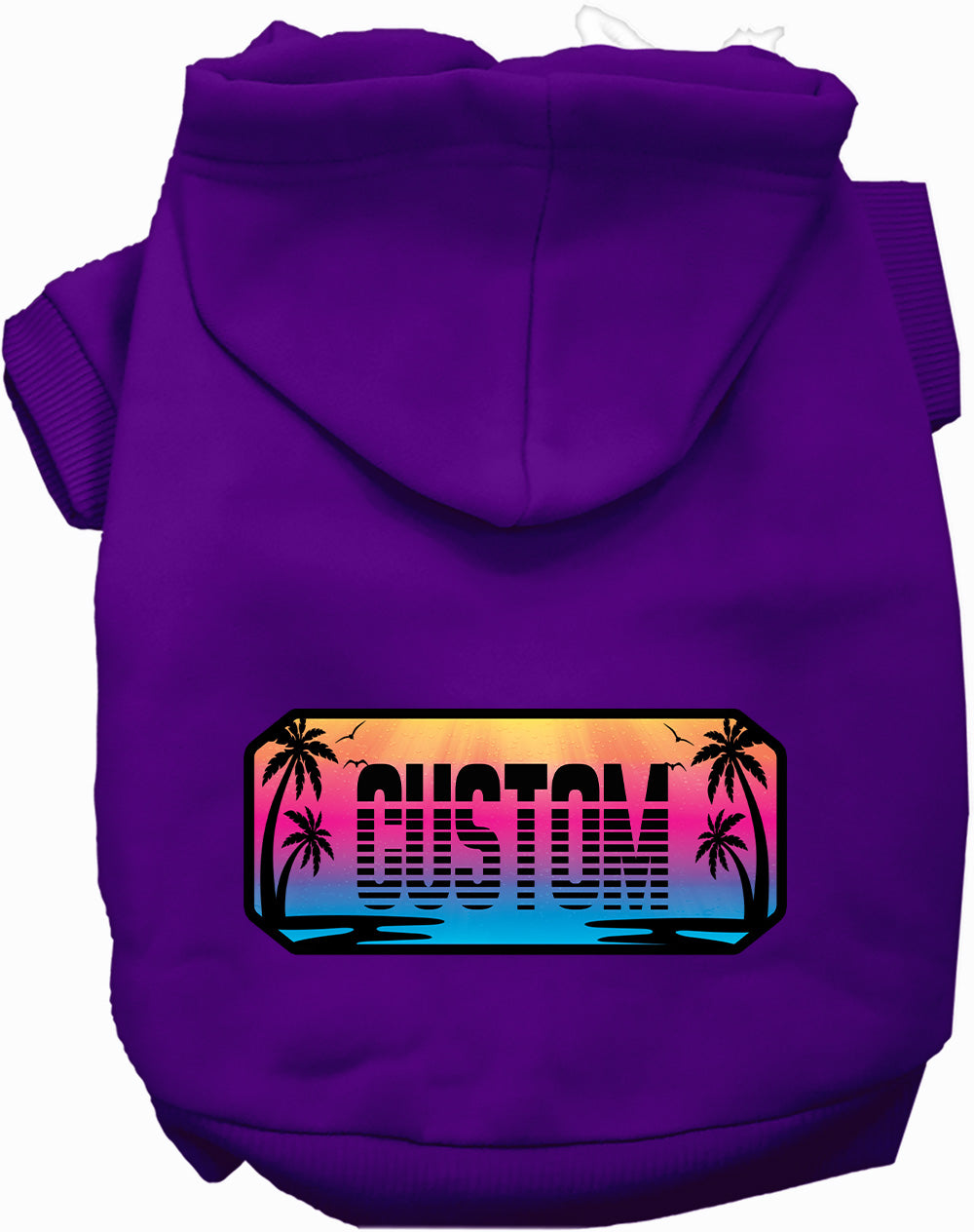 Custom Beach Shades Pet Hoodie