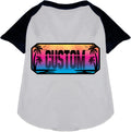 Custom Beach Shades Pet Raglan Shirts