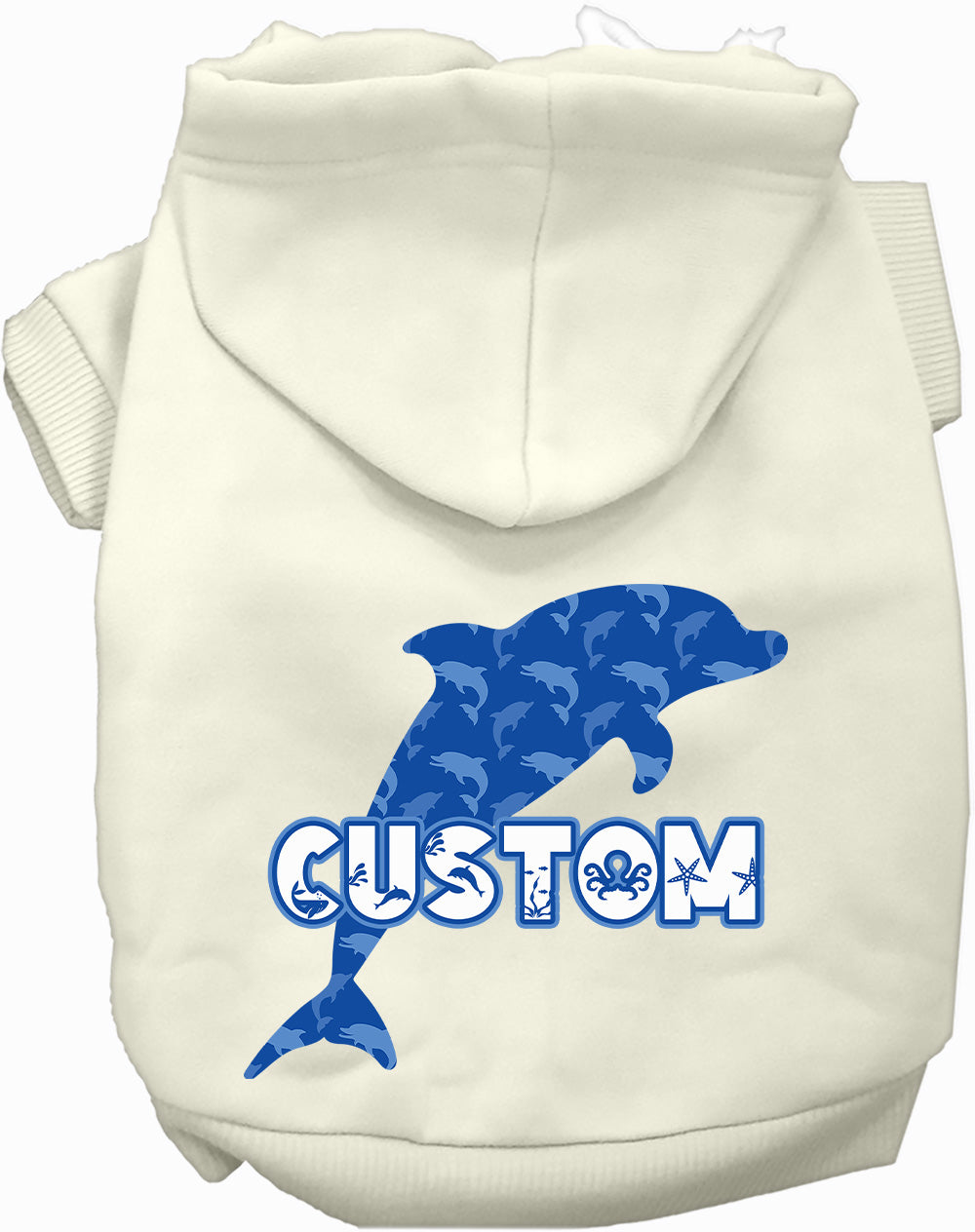 Custom Blue Dolphins Pet Hoodie