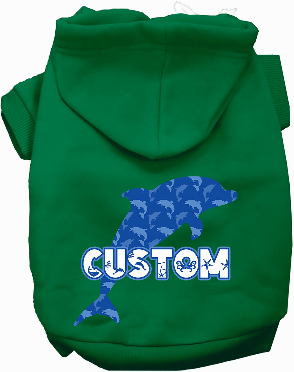 Custom Blue Dolphins Pet Hoodie
