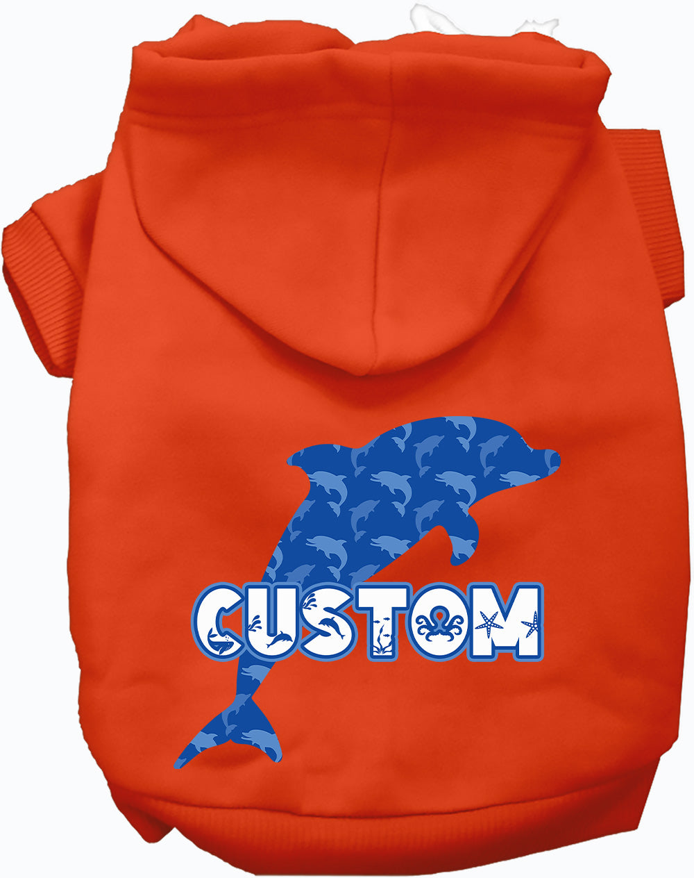 Custom Blue Dolphins Pet Hoodie