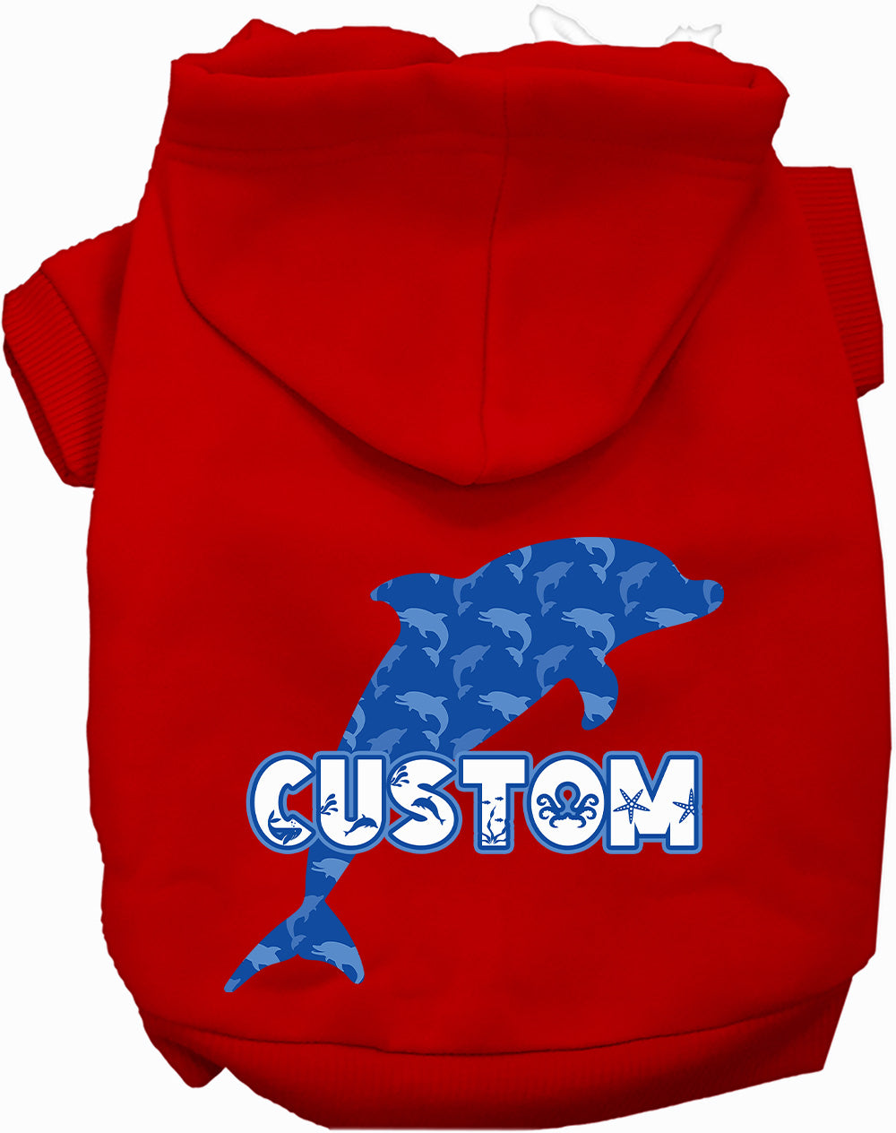 Custom Blue Dolphins Pet Hoodie