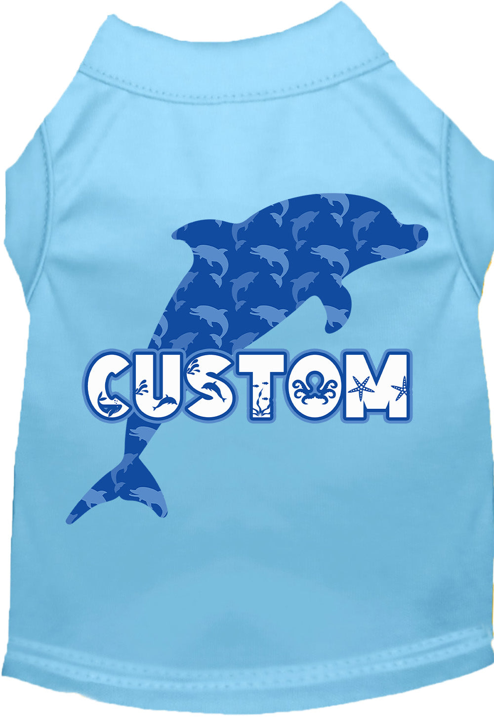 Custom Blue Dolphins Pet Shirt