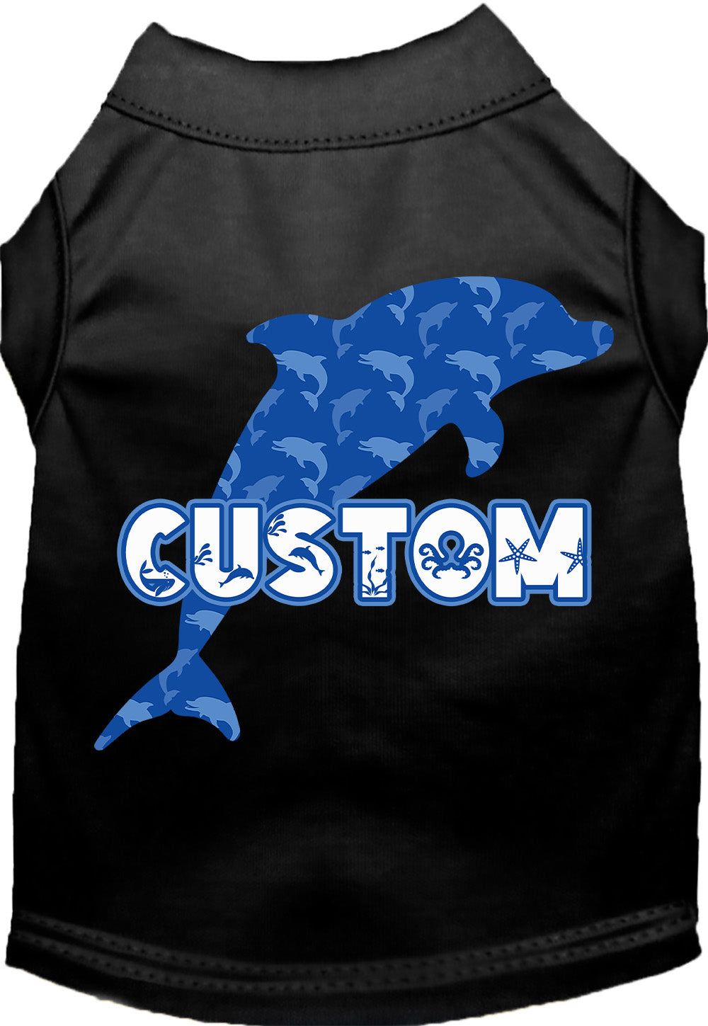Custom Blue Dolphins Pet Shirt