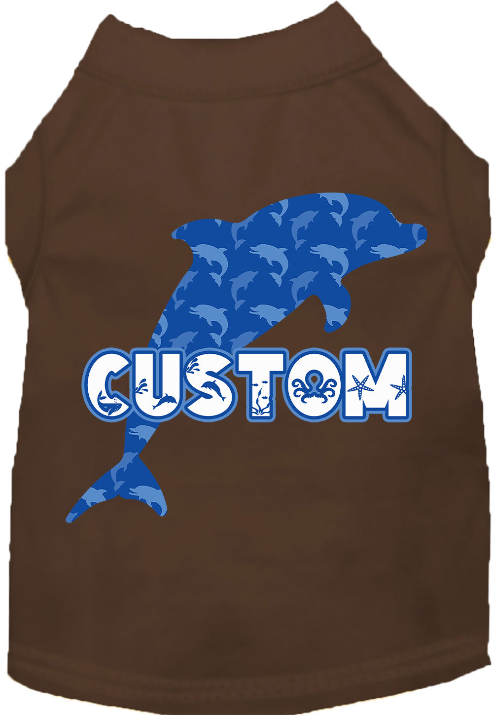 Custom Blue Dolphins Pet Shirt
