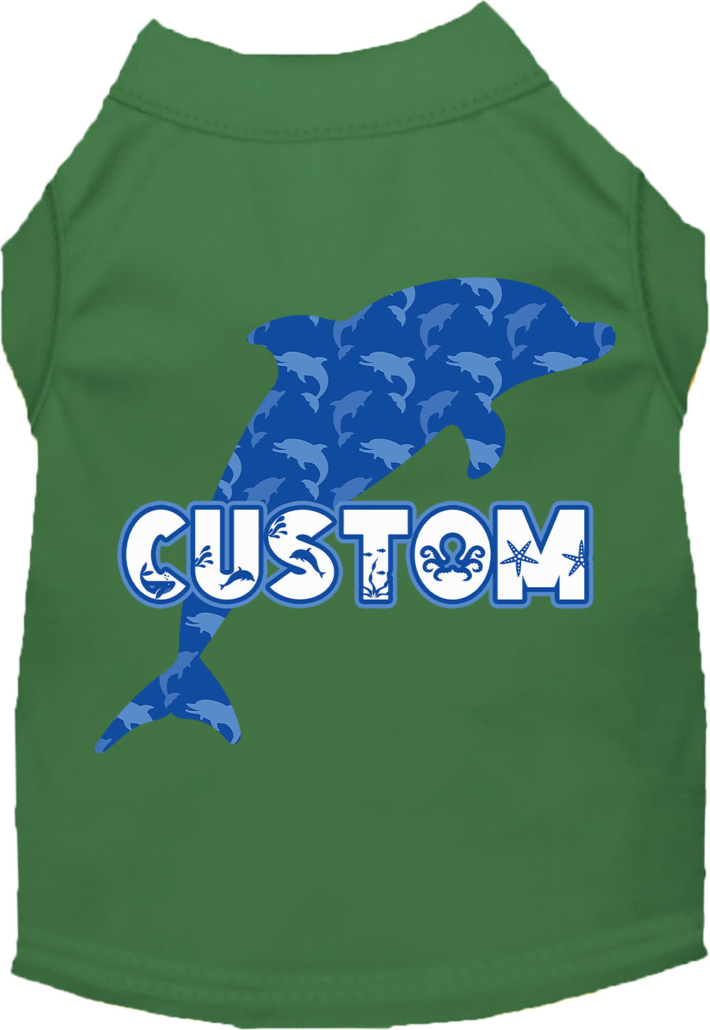 Custom Blue Dolphins Pet Shirt