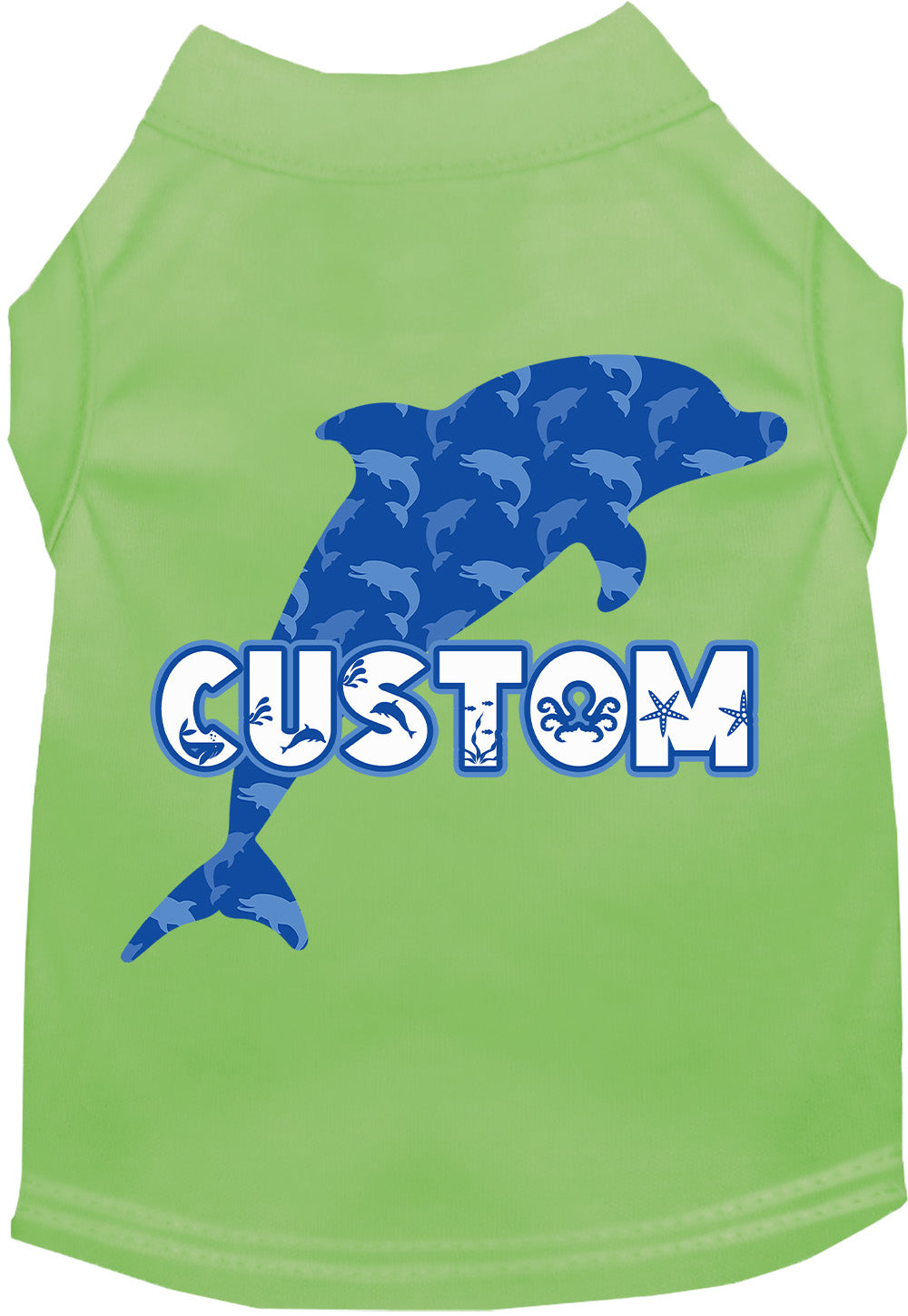 Custom Blue Dolphins Pet Shirt