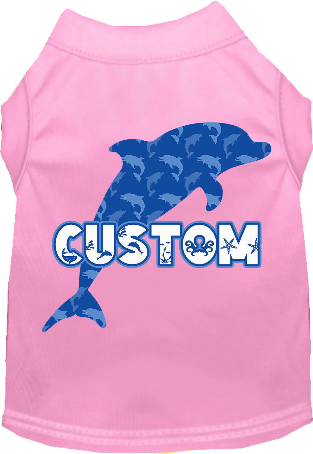 Custom Blue Dolphins Pet Shirt