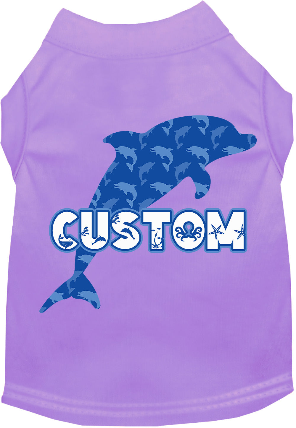 Custom Blue Dolphins Pet Shirt