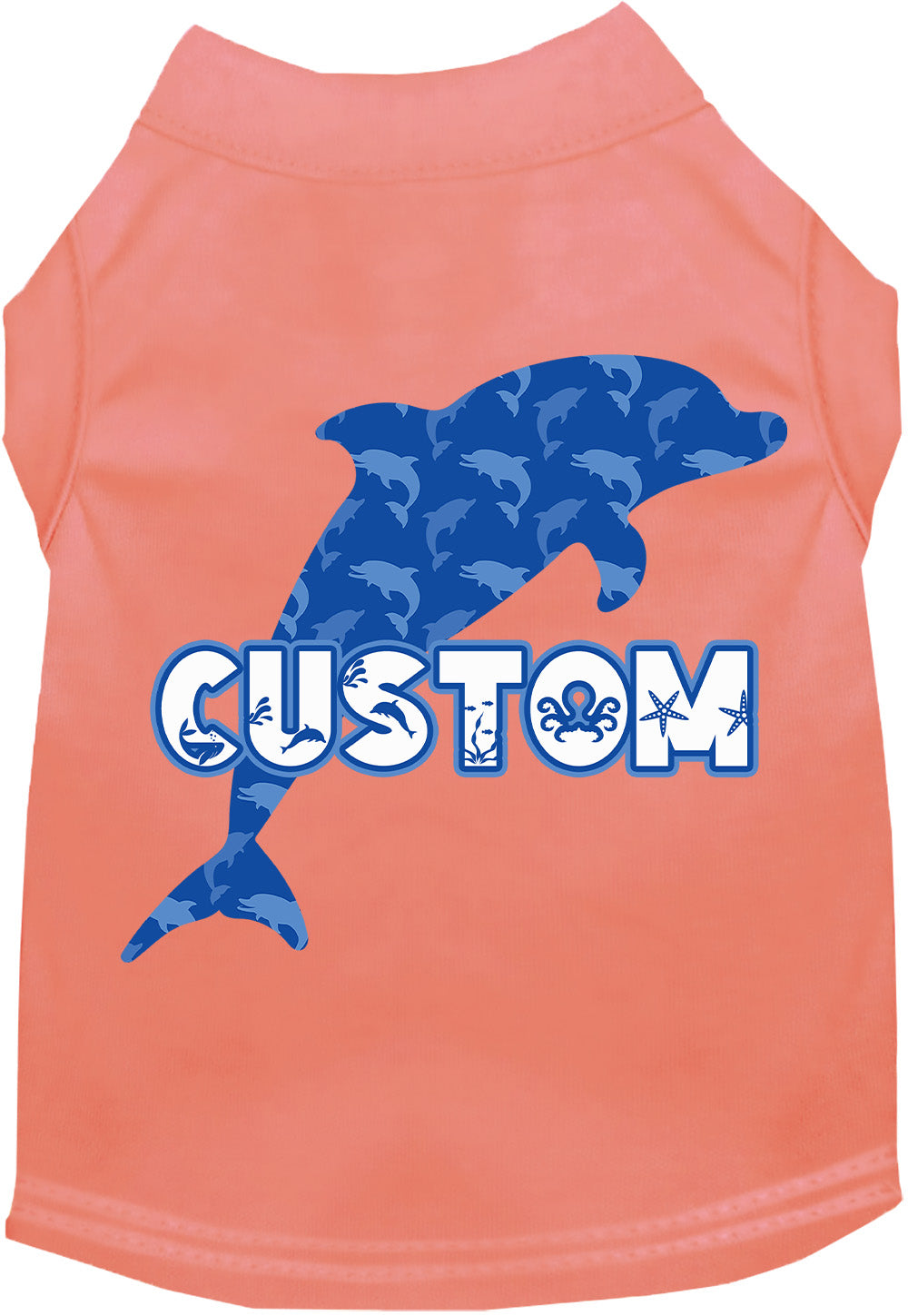 Custom Blue Dolphins Pet Shirt