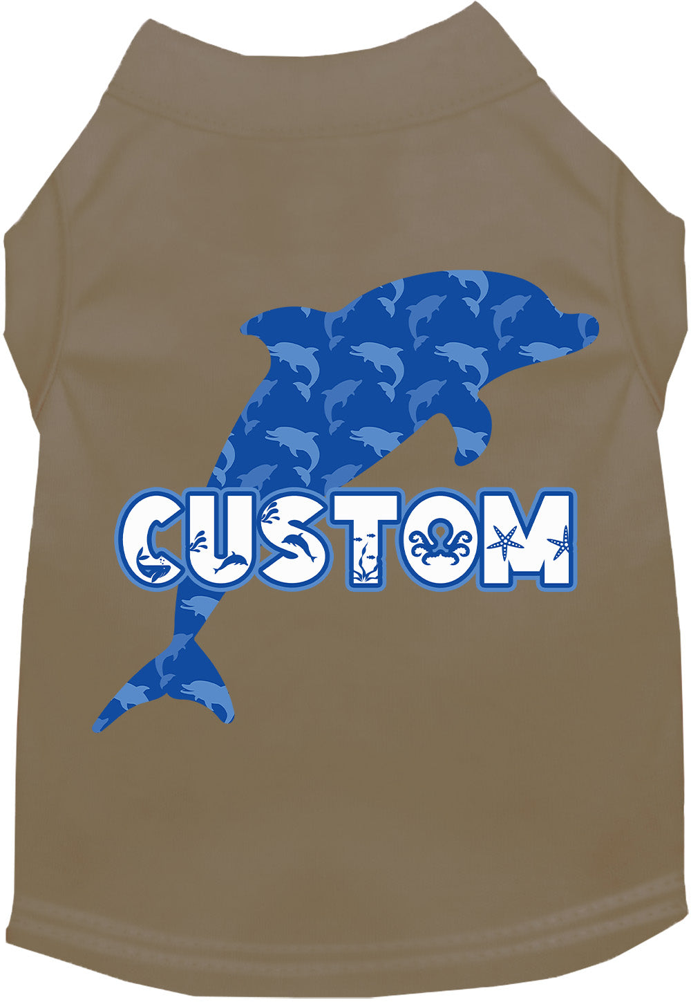 Custom Blue Dolphins Pet Shirt