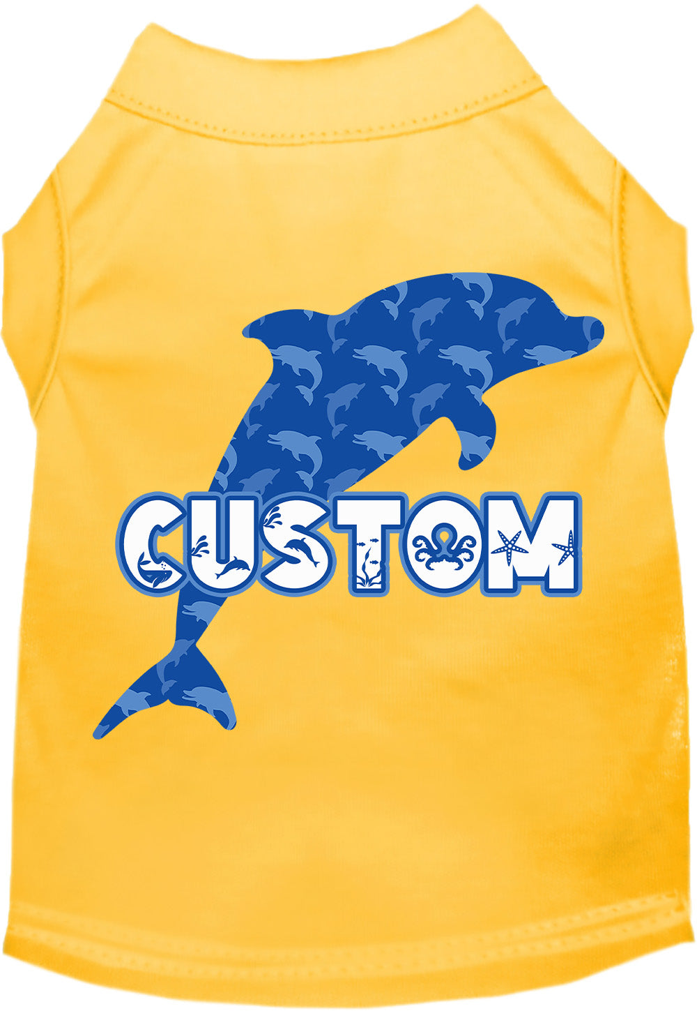 Custom Blue Dolphins Pet Shirt