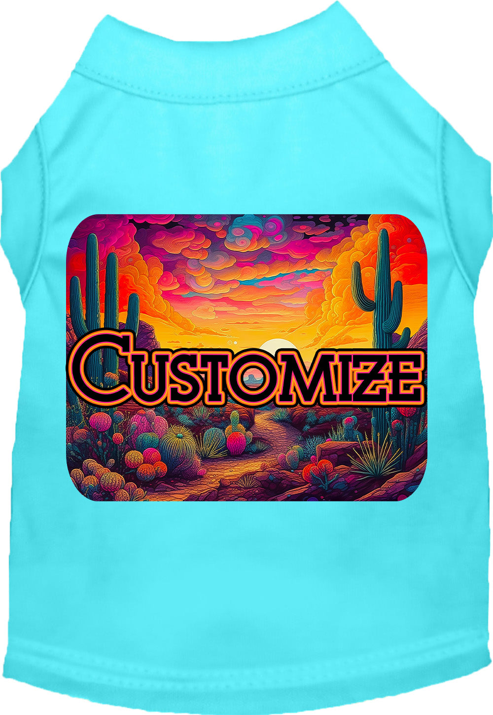 Custom Neon Desert Pet Shirt