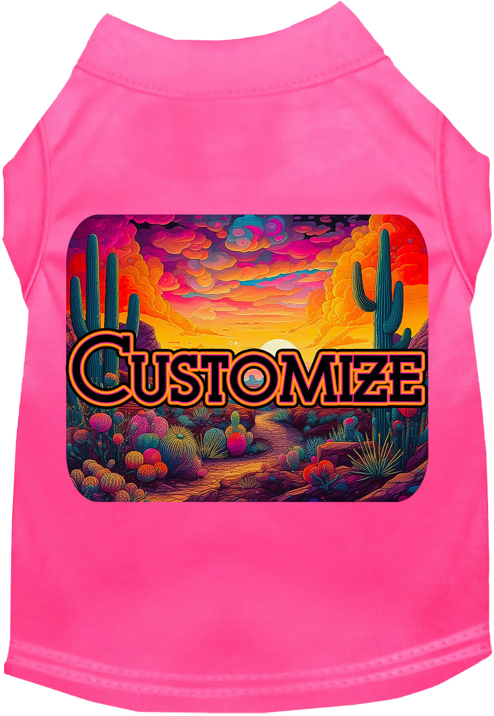 Custom Neon Desert Pet Shirt