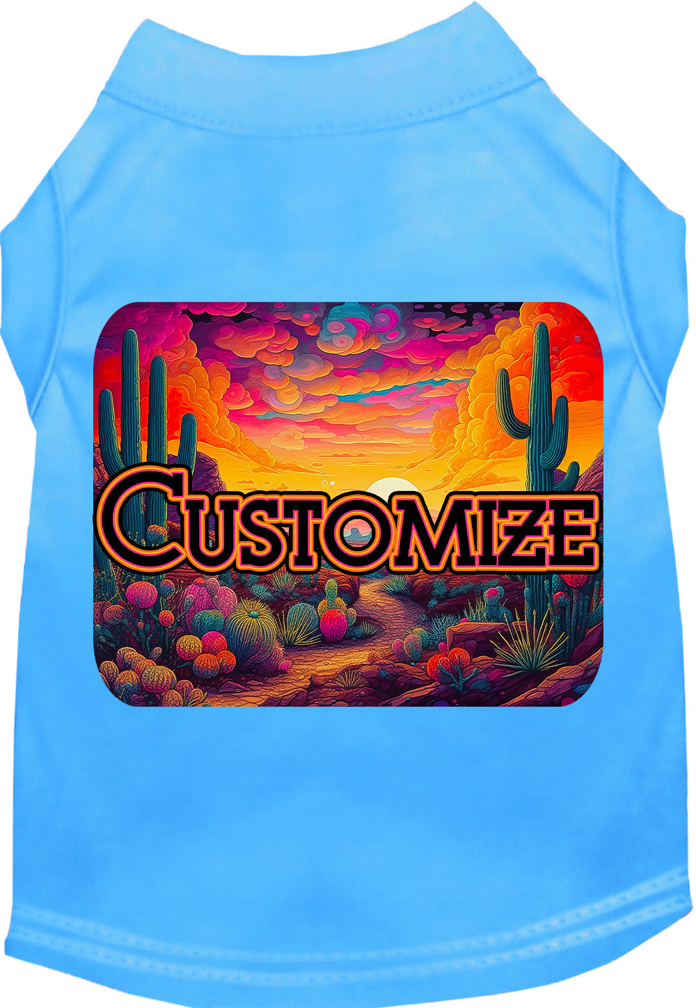 Custom Neon Desert Pet Shirt