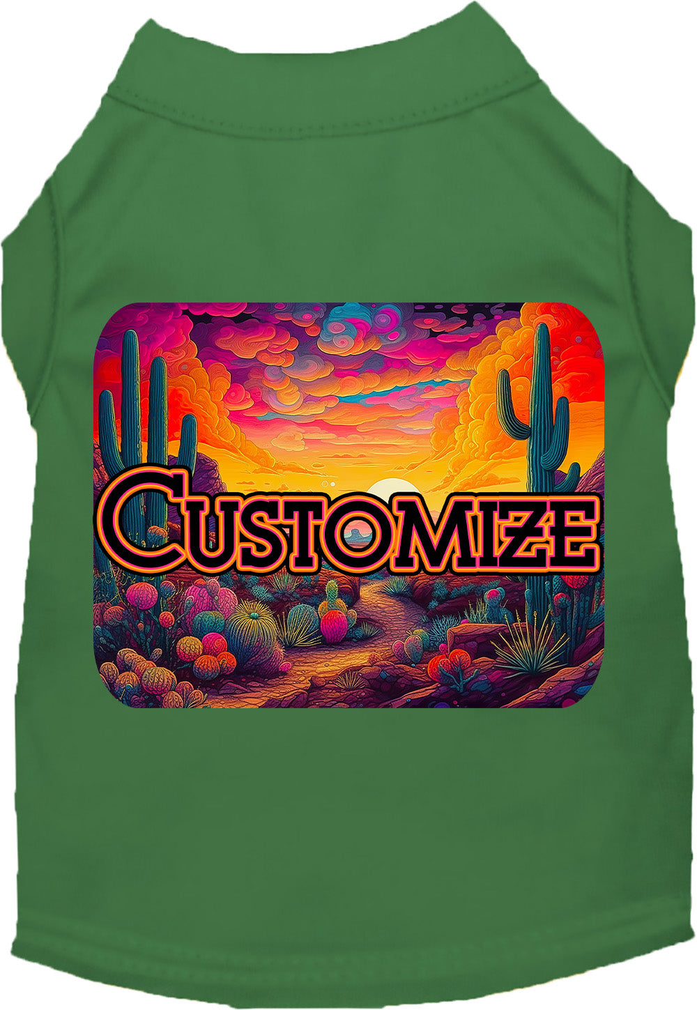 Custom Neon Desert Pet Shirt