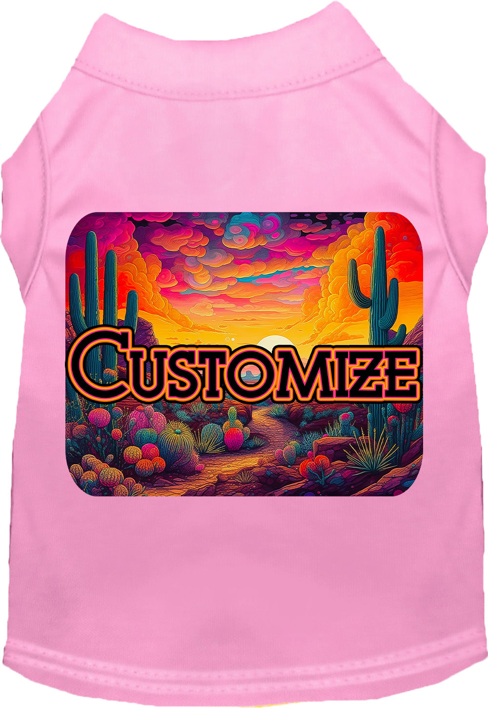 Custom Neon Desert Pet Shirt