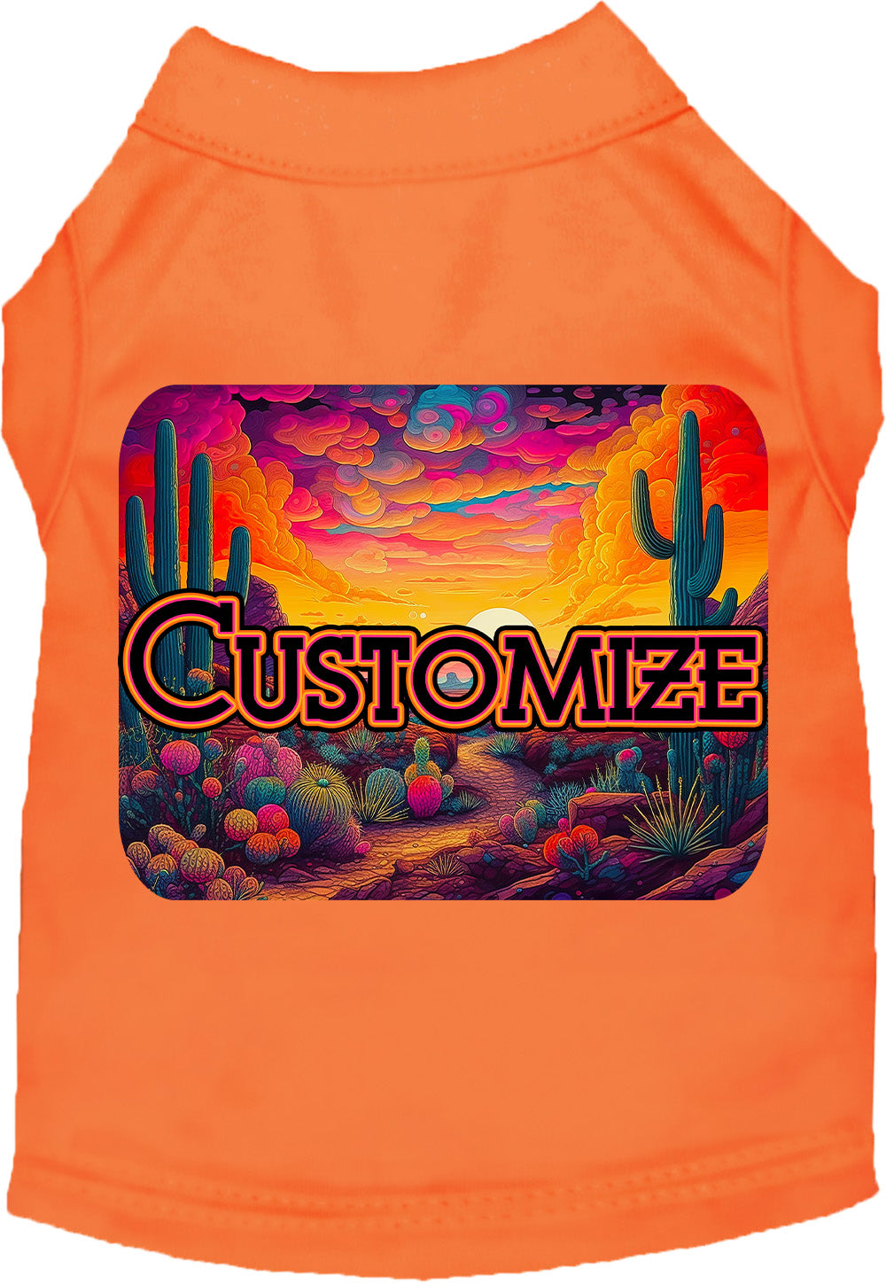 Custom Neon Desert Pet Shirt