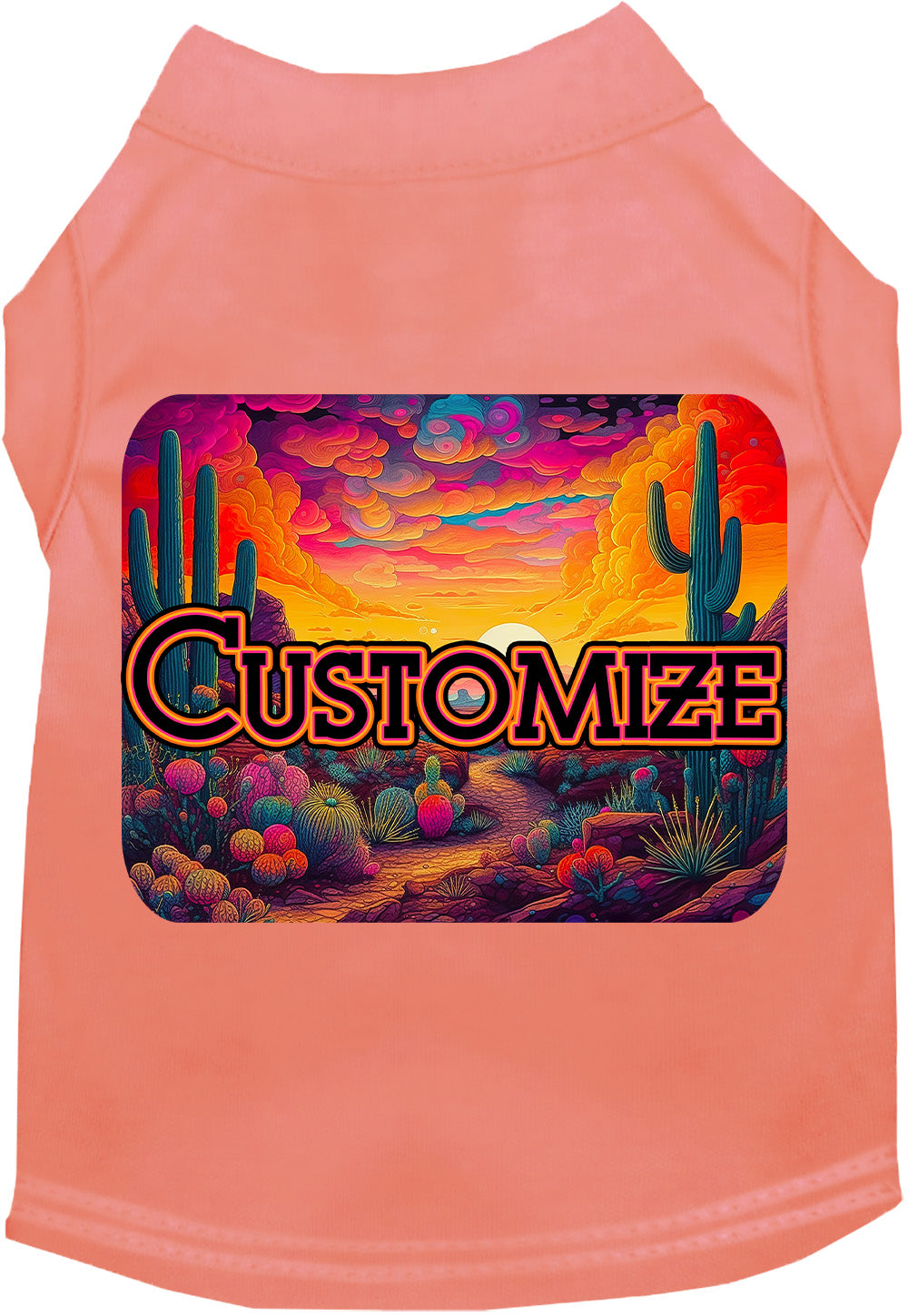 Custom Neon Desert Pet Shirt