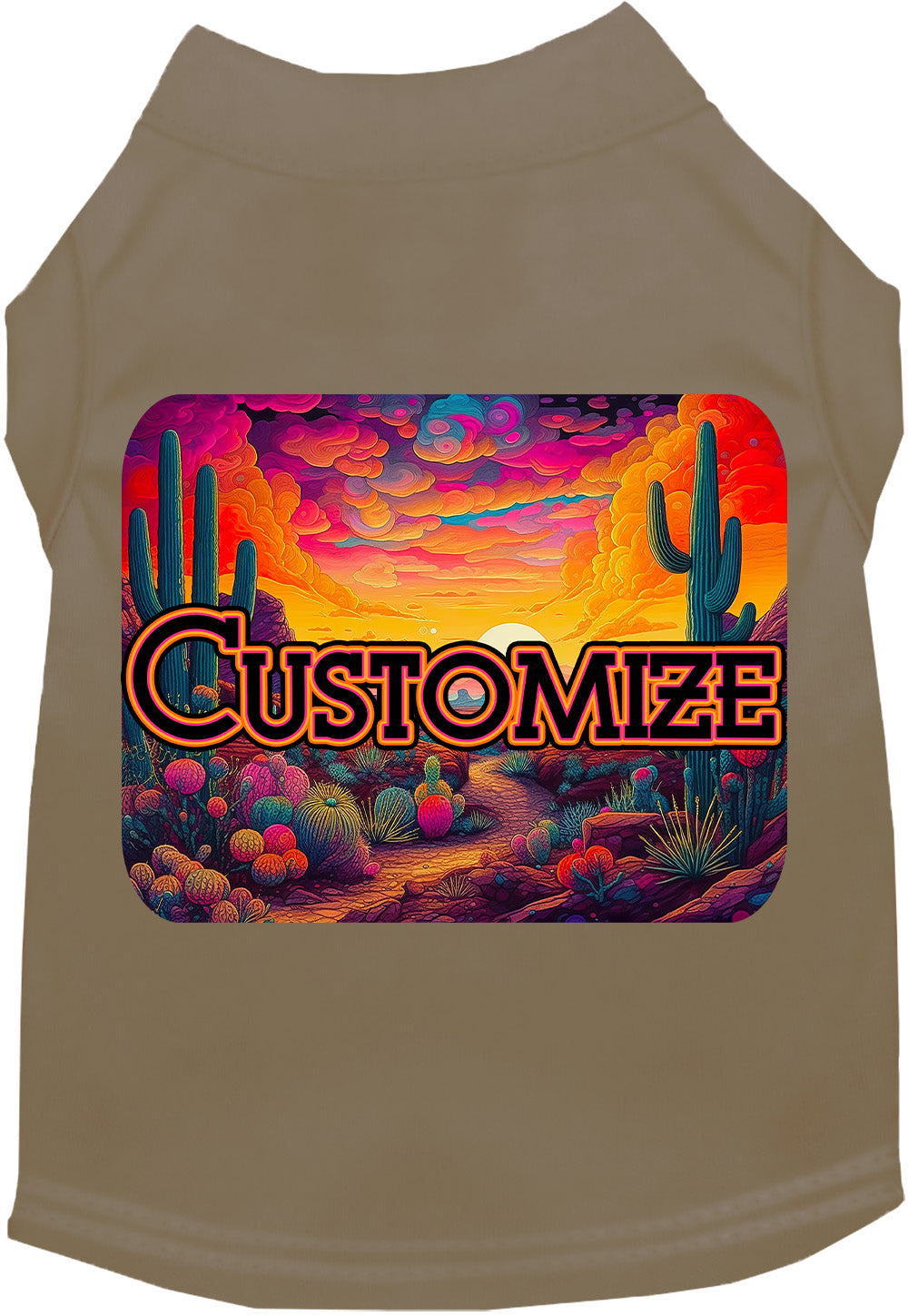Custom Neon Desert Pet Shirt