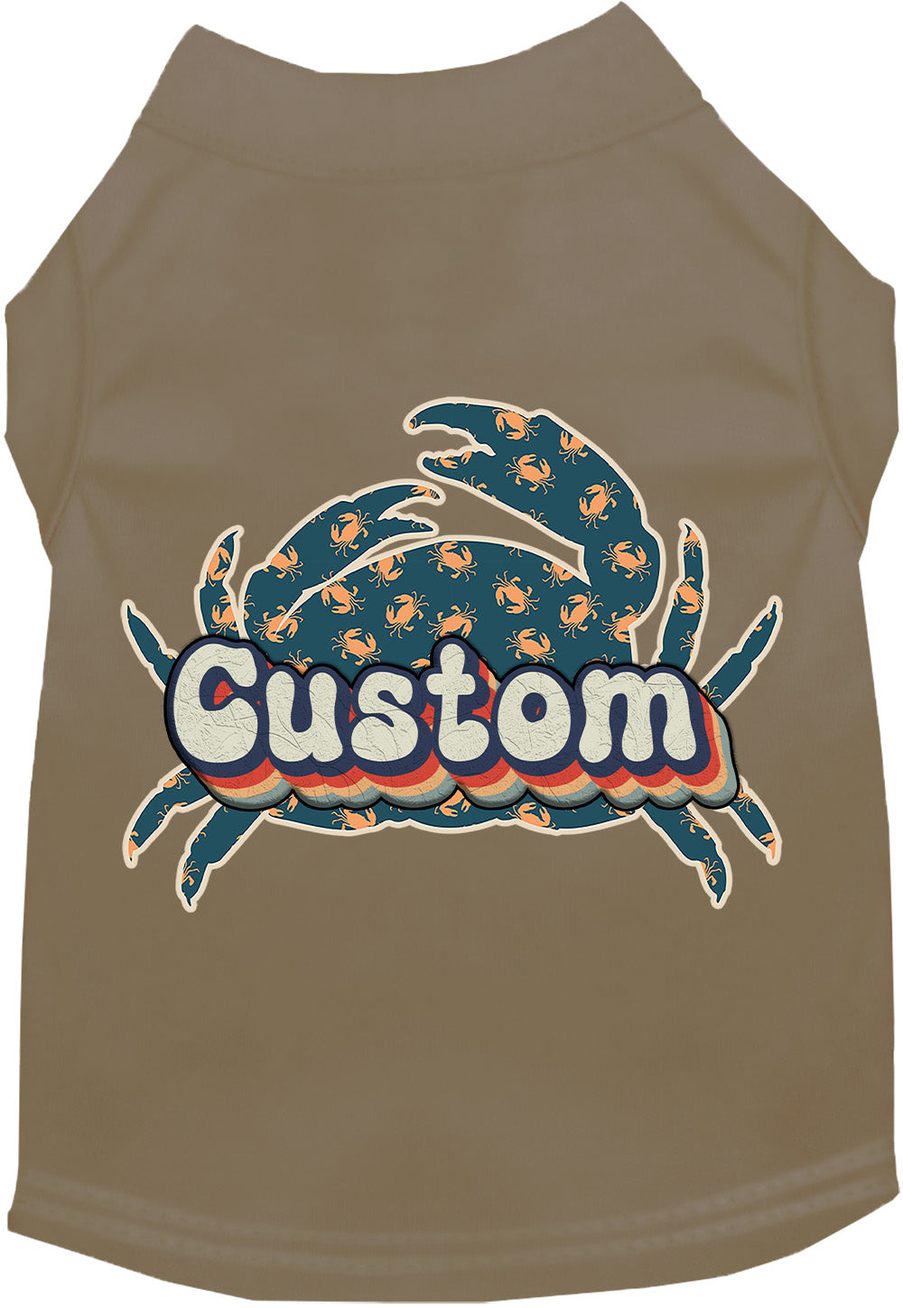 Custom Retro Crabs Pet Shirt