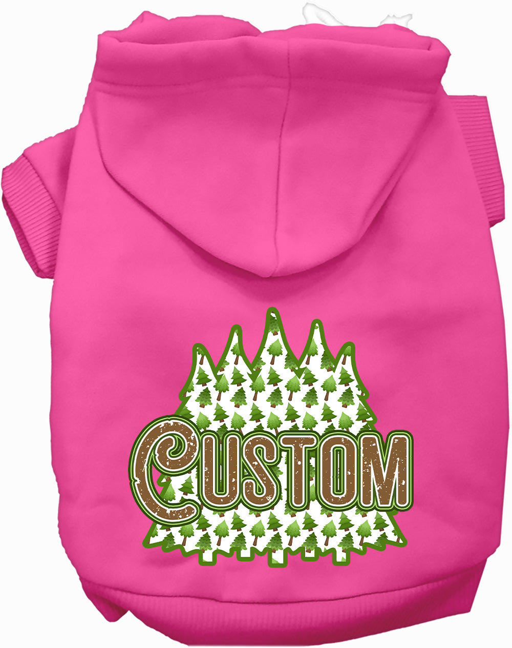 Custom Woodland Trees Pet Hoodie