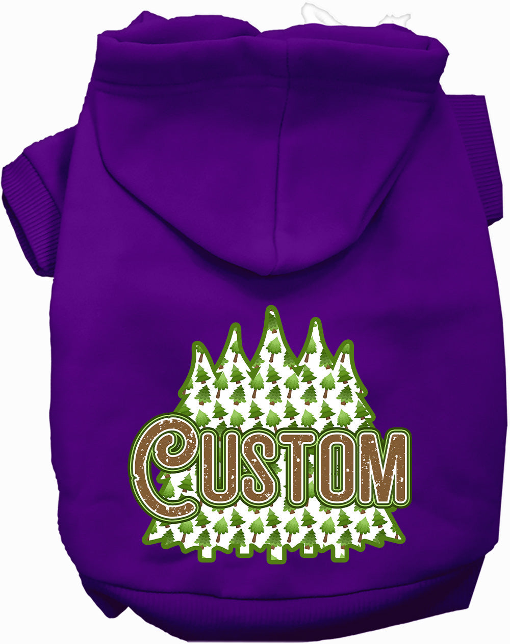Custom Woodland Trees Pet Hoodie