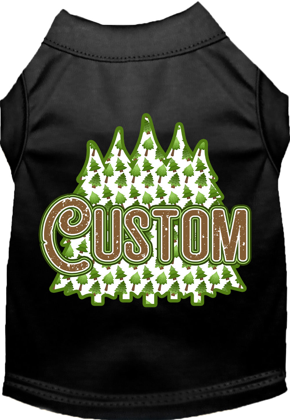 Custom Woodland Trees Pet Shirt