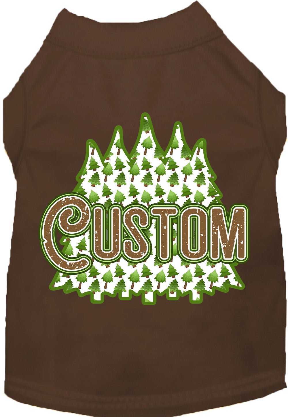 Custom Woodland Trees Pet Shirt